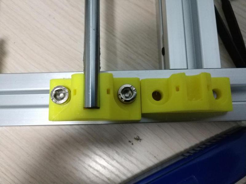 A bit longer Y rod holder for 3030 AL profiles i3 printer