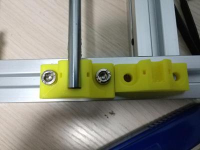 A bit longer Y rod holder for 3030 AL profiles i3 printer
