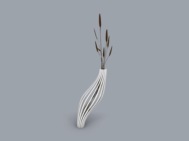 Curved Strip Vase