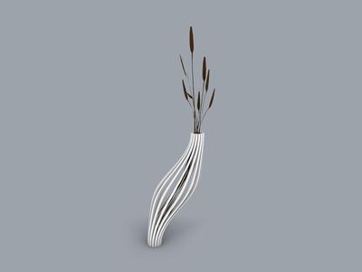 Curved Strip Vase