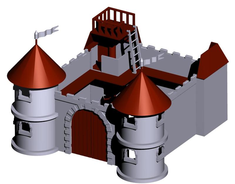 Playmobil®-compatible castle