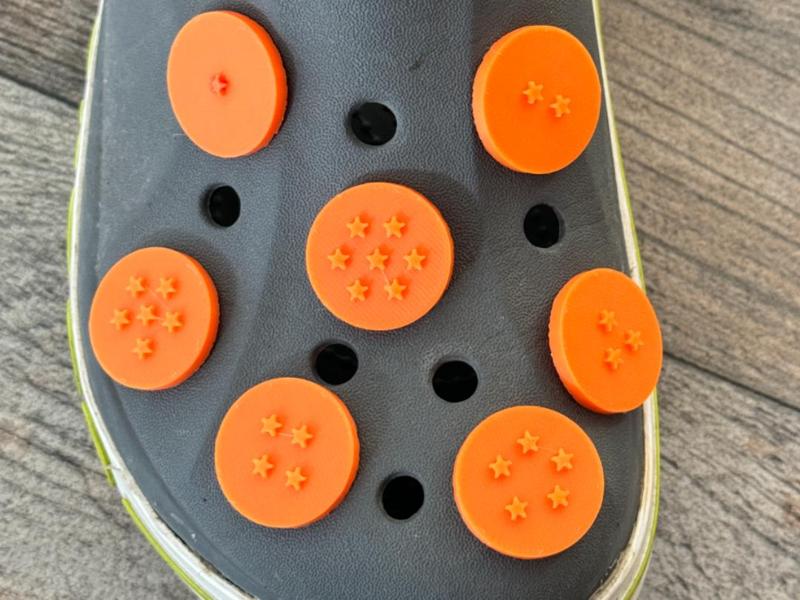 Dragon Balls Croc Charms