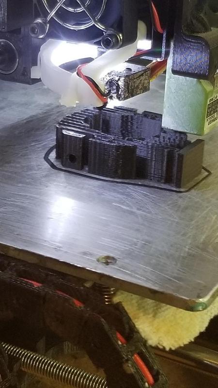 Prusa i3 Light Strip Fixture for Hotend