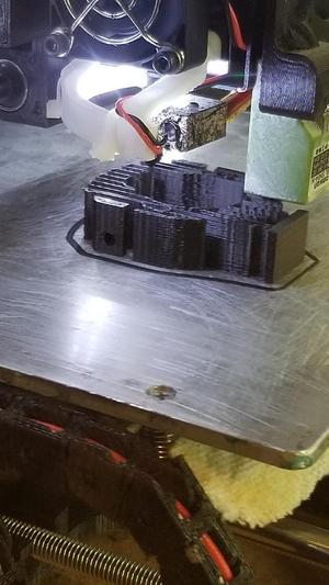 Prusa i3 Light Strip Fixture for Hotend