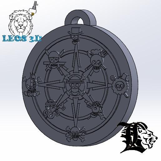 🏴‍☠️ One Piece Keychain - 3D Print Design ⚓