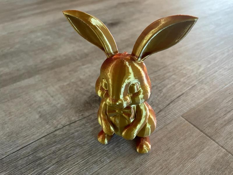 Cute smiling easter bunny