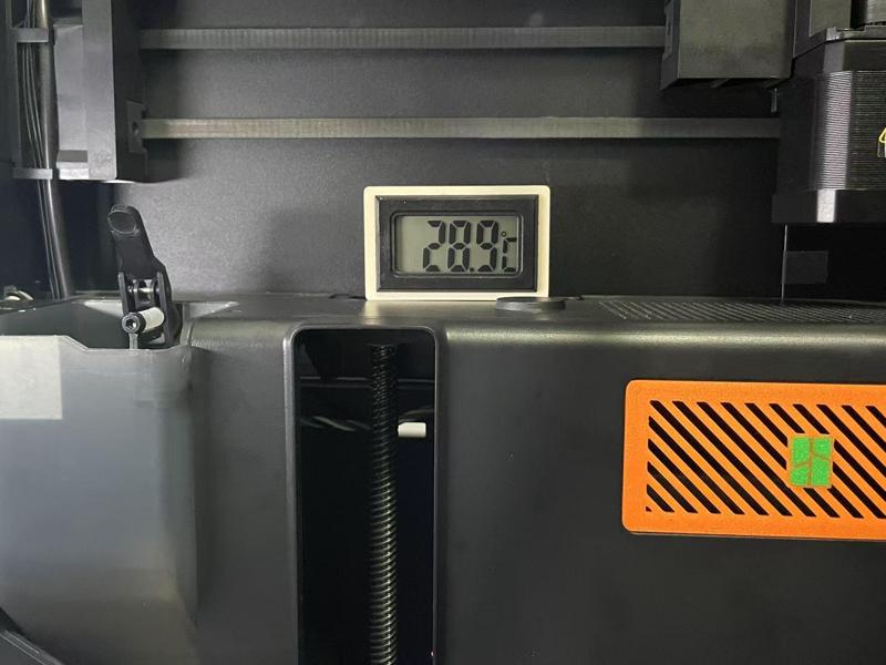 P1S Enclosure Temperature Display, Thermometer Mount 2.0