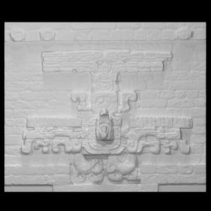 Details of Ballcourt III of Copandepicting a Macaw