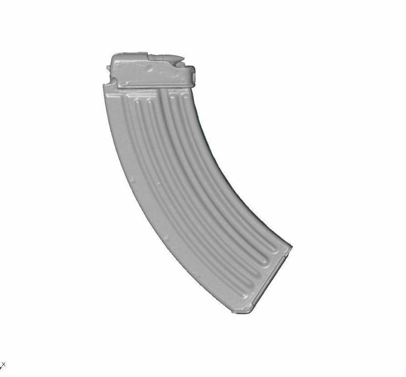 CZECH VZ58 7,62x39mm 30 ROUND ASSAULT RIFLE MAGAZINE REAL SIZE SCAN