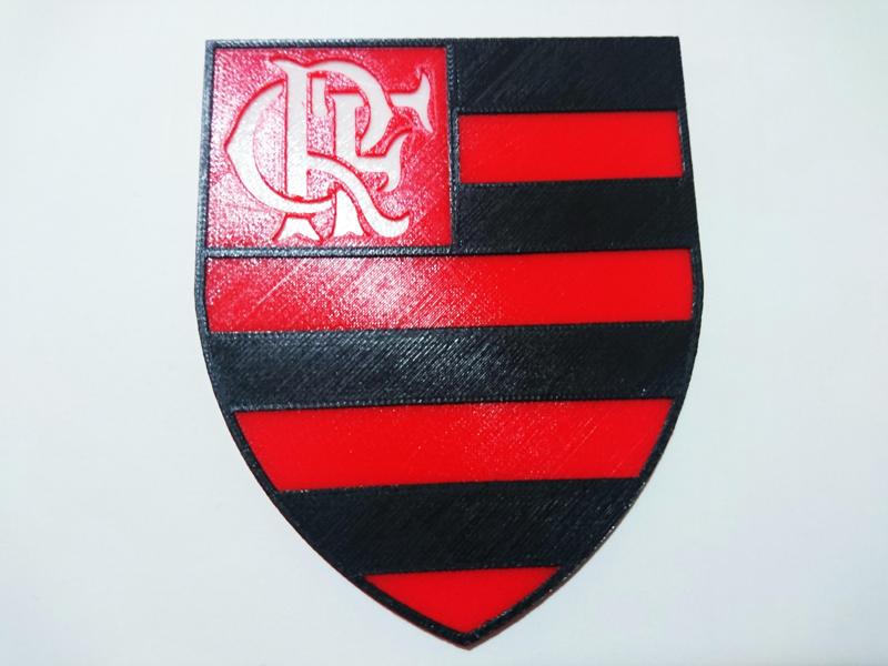 ESCUDO FLAMENGO 3 COLORES