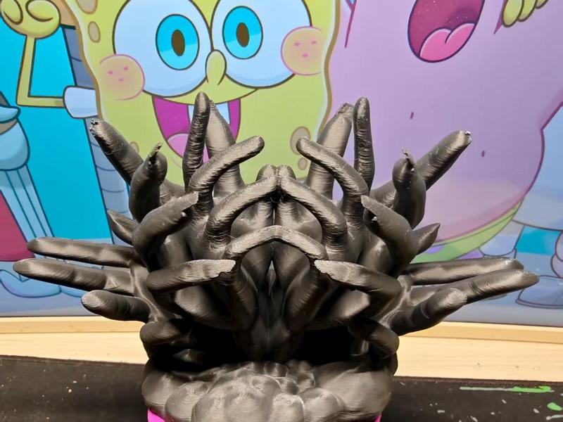 Abstract Uncanny Valley Multi-Hand Sculpture