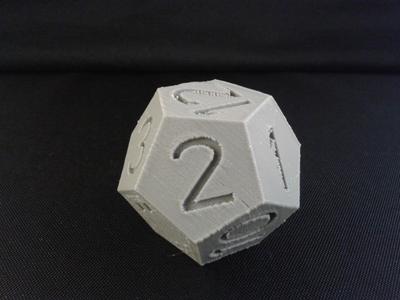 A dice with 12 sides