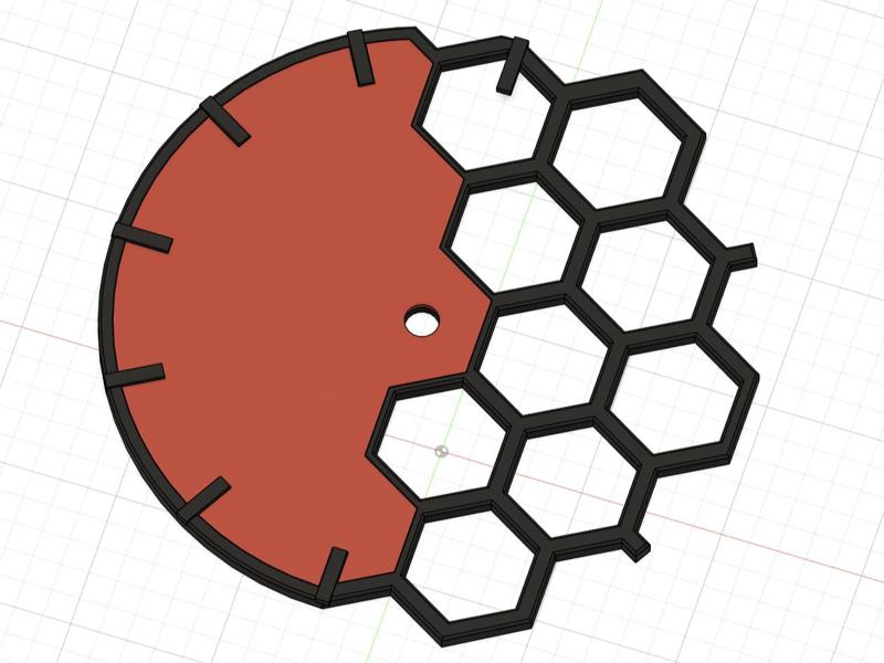 Honeycomb Wall Clock