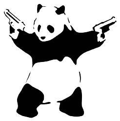 Banksy Panda stencil