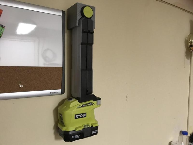Ryobi P727 LED Workbench Light Wall Mount