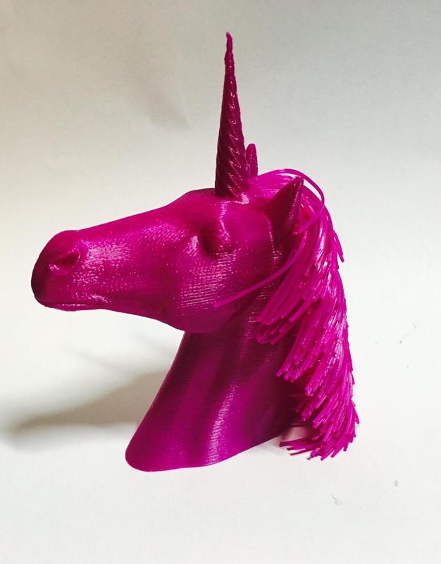 Hairy Unicorn (single and dual extrusion)