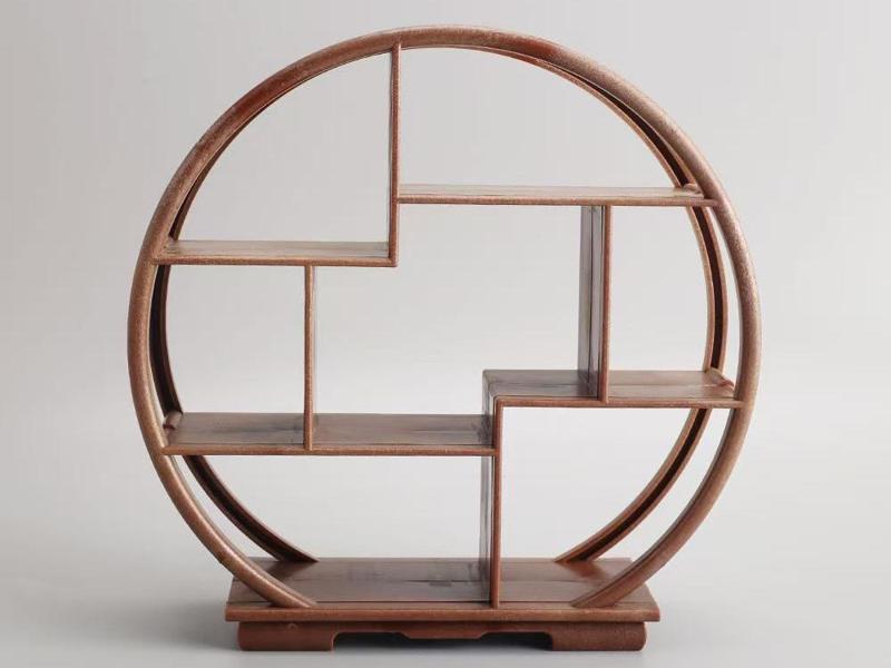 Desktop Chinese-style antique shelf, mystery box storage rack, display stand