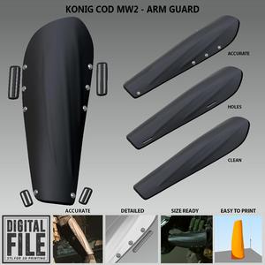 Konig Arm Guard Cosplay - Modern Warfare 2 / 3 - WARZONE - STL model 3D print file