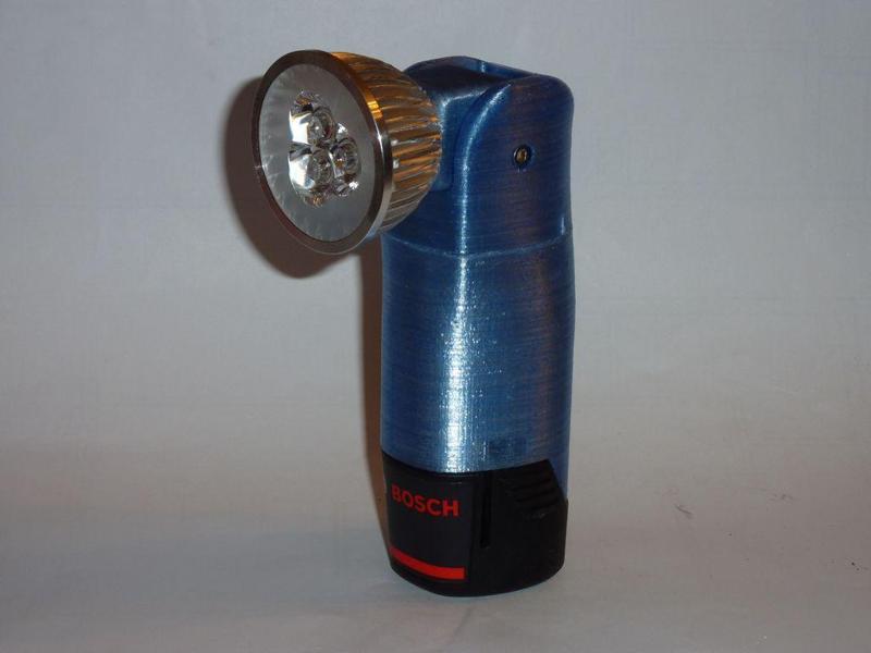 Bosch 12V flashlight with adjustable head