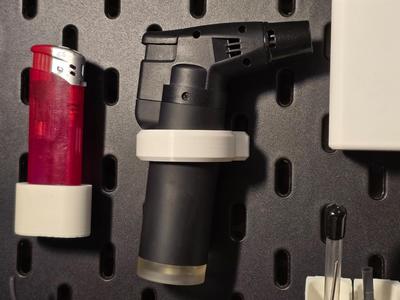 IKEA Skadis lighter / Storm lighter holder