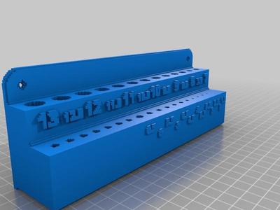 Metric Drill Bit Holder Remix (no lower screws)