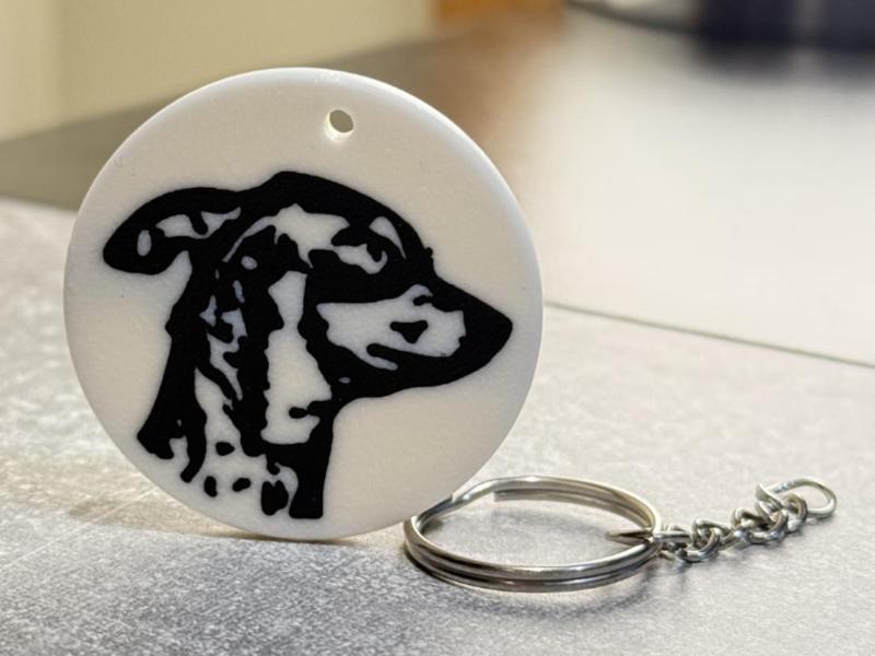 Pincher Dog Keychain