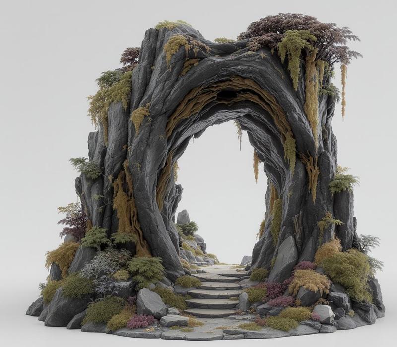 Cavern Dark Fantasy Cult Archway – 3D Printable RPG & Wargaming Terrain