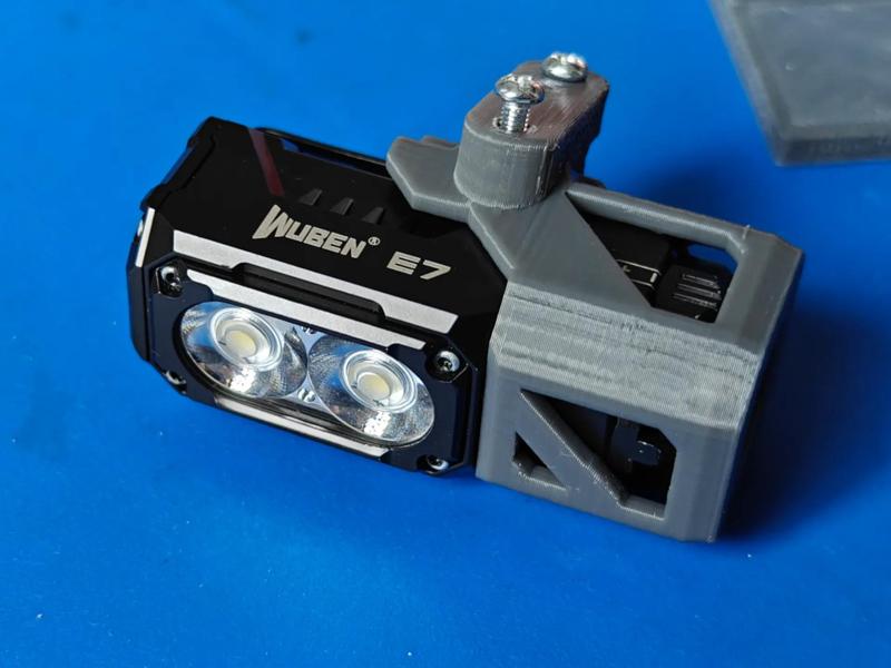 Wuben E7 Flashlight to Bike Light Kit