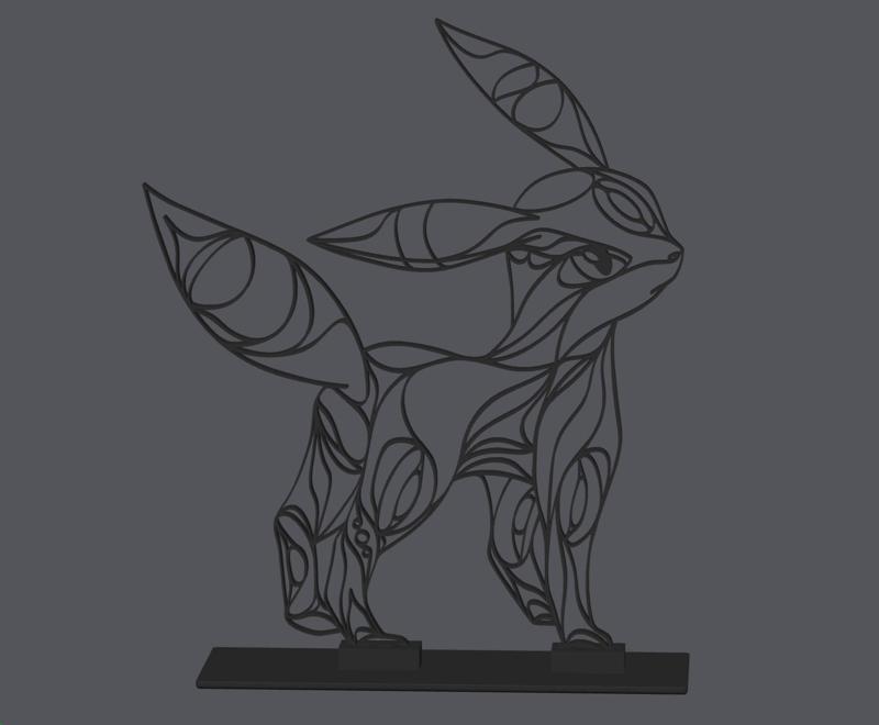 Umbreon Northwest Coast Native Art Display