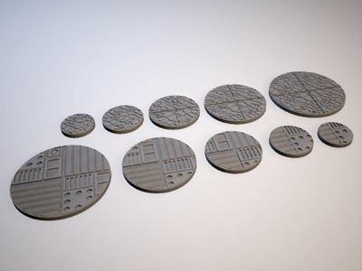 Z.O.D. Junker Chic Theme Bases (28mm/Heroic scale)