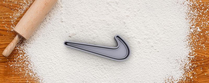 Nike logo cookie cutter from Nike