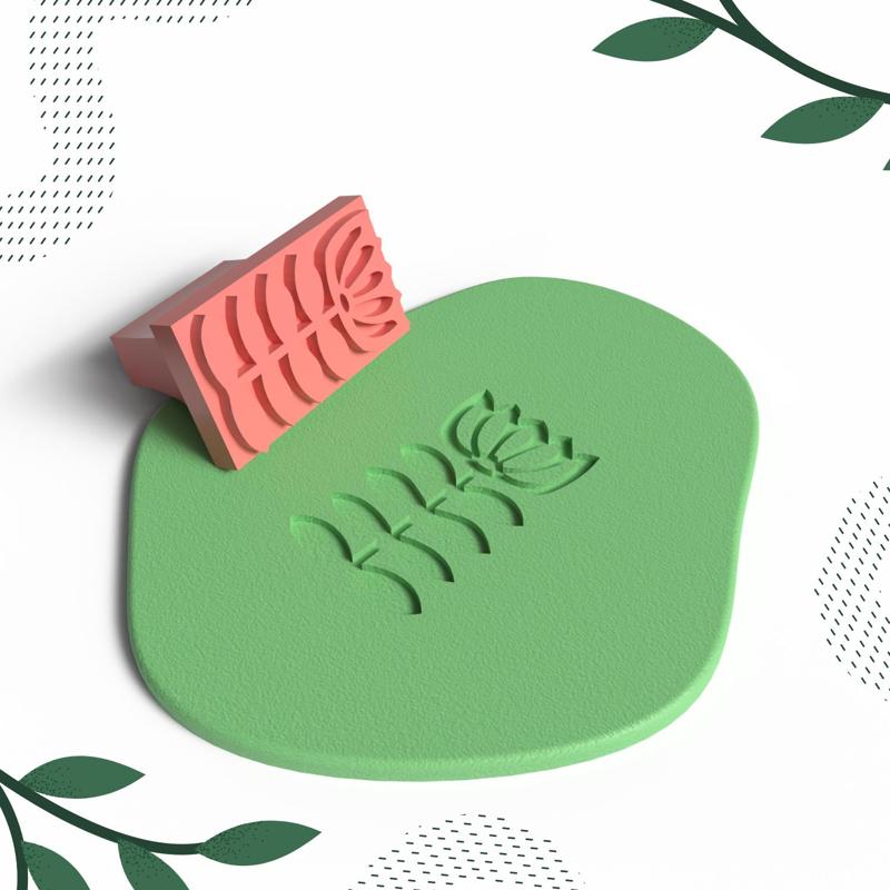 CLAY STAMP NO.11 | DIGITAL STL FILE | 1 SIZE