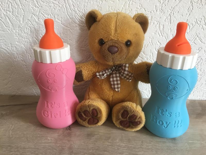 Baby Bottle Piggy Bank V2