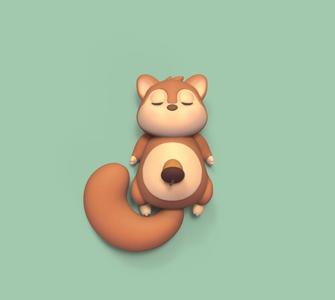Sleeping Squirrel
