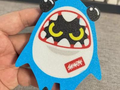 Shark Tooth Cloth Phone Stand_AMS-6 Color Print