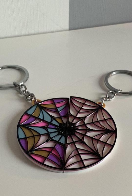 Wednesday window keychain