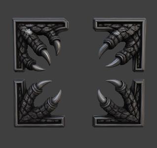 Dragon Claw Book Corners