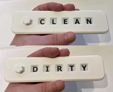 Dishwasher Clean/Dirty (low profile)