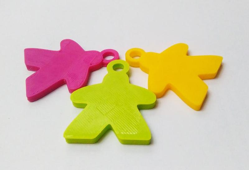 Meeple keychains