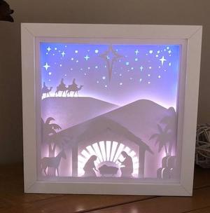 Nativity Christmas lightbox
