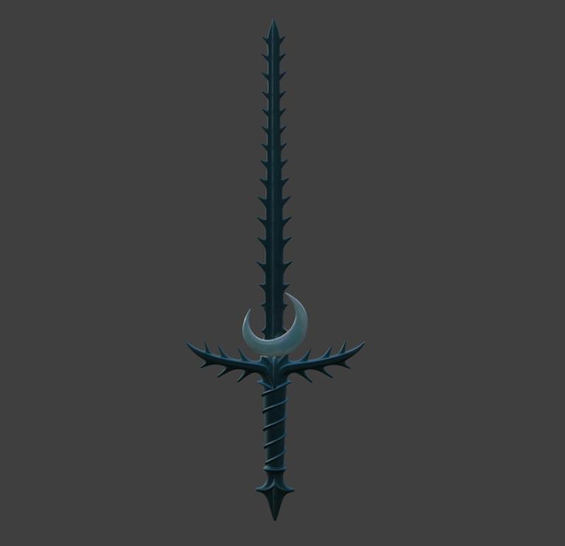 🌙 Moonlit Thorn Crossblade