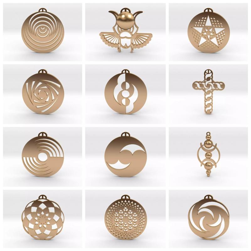 Crop Circle Pendant Pack III