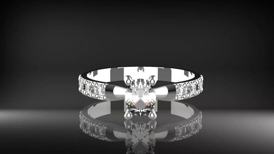 Elegant Oval Diamond Ring