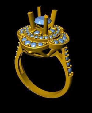DiamondRing engagement ring with stones