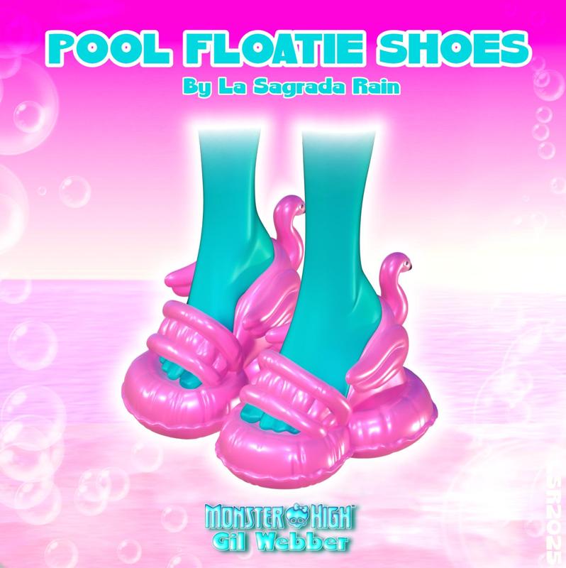 🐬🌸 ‘’Pool Floatie’’ Doll Shoes (For G3 Monster High/Rainbow-Shadow High)