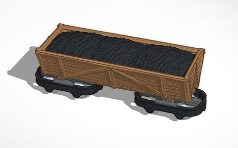 Tipper wagon with load, 4-axle, h0e