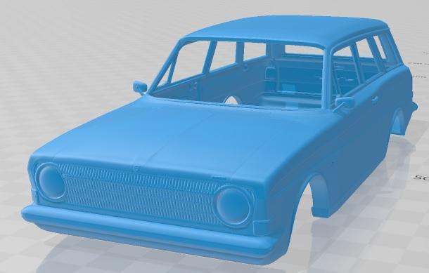 Ford Taunus P6 12M Station Wagon 1967 Printable Body Car