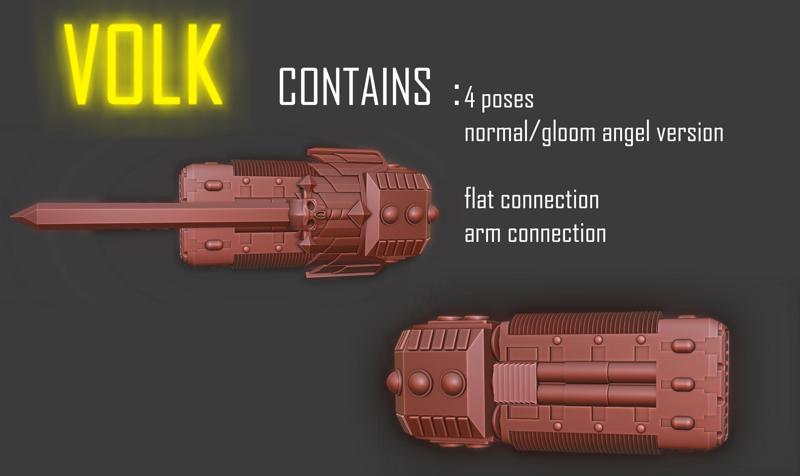 TANKORE'S gloomy angels Wrist mounted weapons (Volk standalone)