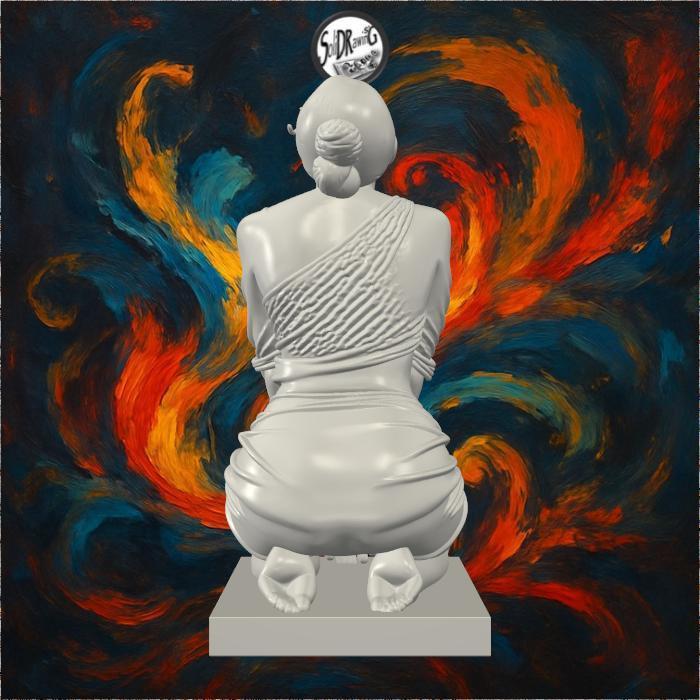 Kneeling Woman Statue — Whisper of Devotion – SoliDRawinGs SG419