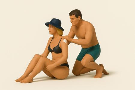 On the beach